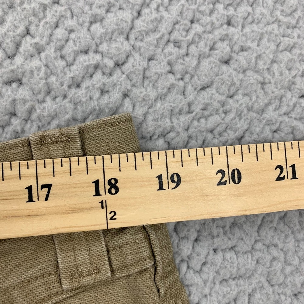 Wrangler Carpenter Pants Mens 36x30 Khaki Tan Straight Leg Canvas Workwear - Picture 7 of 8